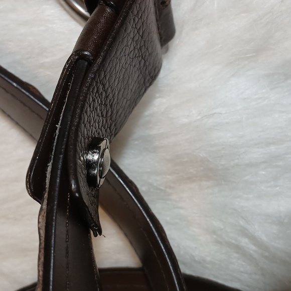 Salvatore Ferragamo Men's Brown Single Leather Belt CM(95) - Picture 9 of 9